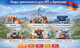Коды деятельности для ИП в Армении